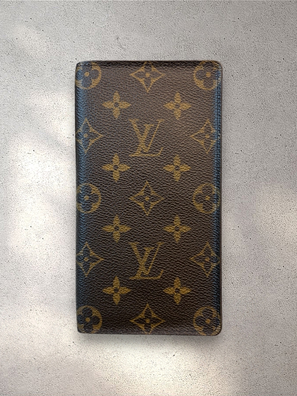 Authentic Louis Vuitton Monogram Porte Chequier Cartes Credit Long Wallet